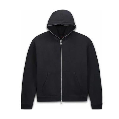 Jordan Travis SS24 Solid Color Zip Hoodie Jacket Unisex Black Asia Edition DZ5501-010