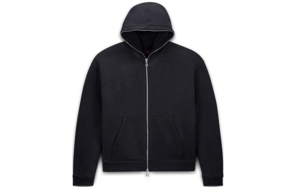Jordan Travis SS24 Solid Color Zip Hoodie Jacket Unisex Black Asia Edition DZ5501-010 圖 2