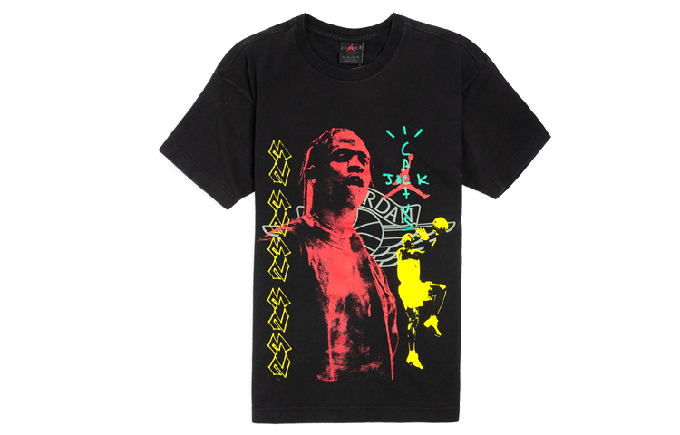Jordan x Travis Scott x Rui Hachimura Collab Basketball Print Tee Black CK4028-010