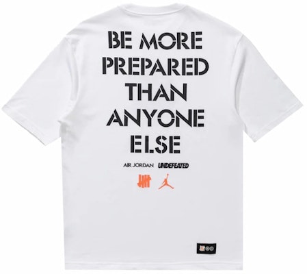 Jordan x UNDEFEATED Strikes Tee 'White' Order Jordan x UNDEFEATED Strikes Tee 'White'