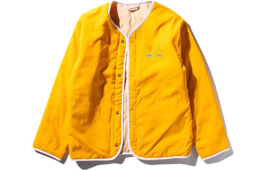 Jordan Union "Future Is Now" Reversible Logo Jacket Yellow Long Sleeve DJ9518-771