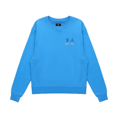 Jordan Union "Future Is Now" SS22 Logo Sweatshirt Blue - Asia Edition DJ9523-483