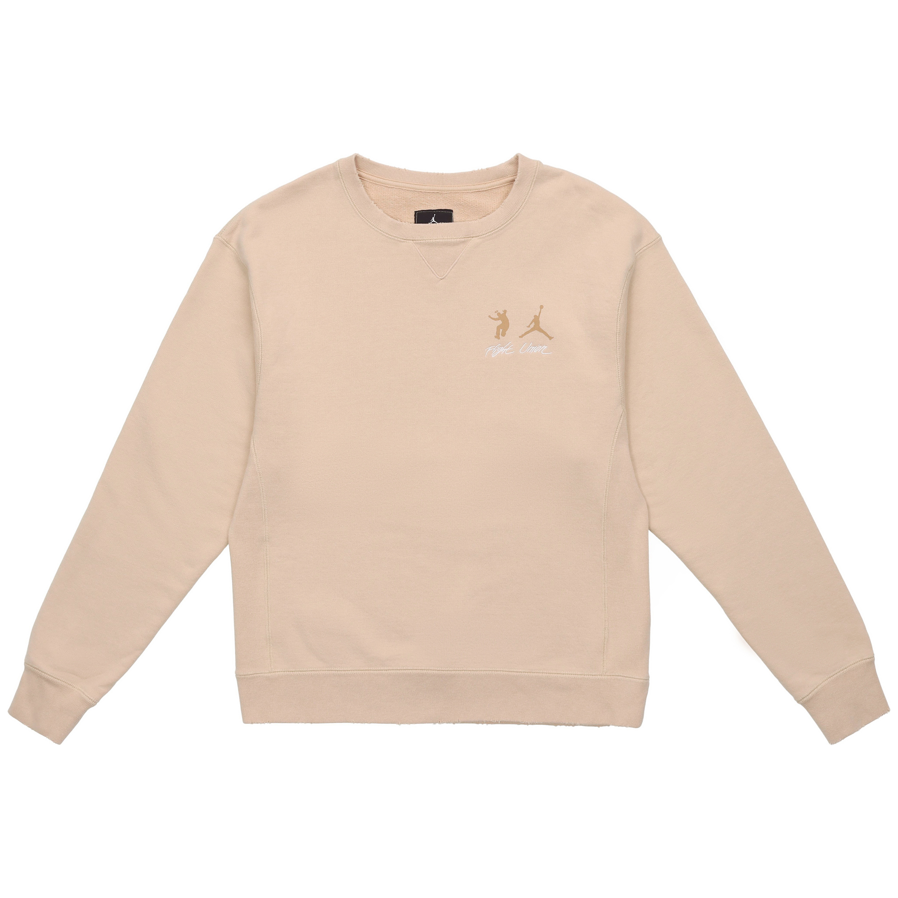 Jordan x Union Collab "Future Is Now" Logo Sweatshirt Khaki for Men DJ9523-268