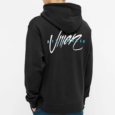 Jordan x Union Flying High Hooded Sweatshirt Black Shop Jordan x Union Flying High Hooded Sweatshirt Black