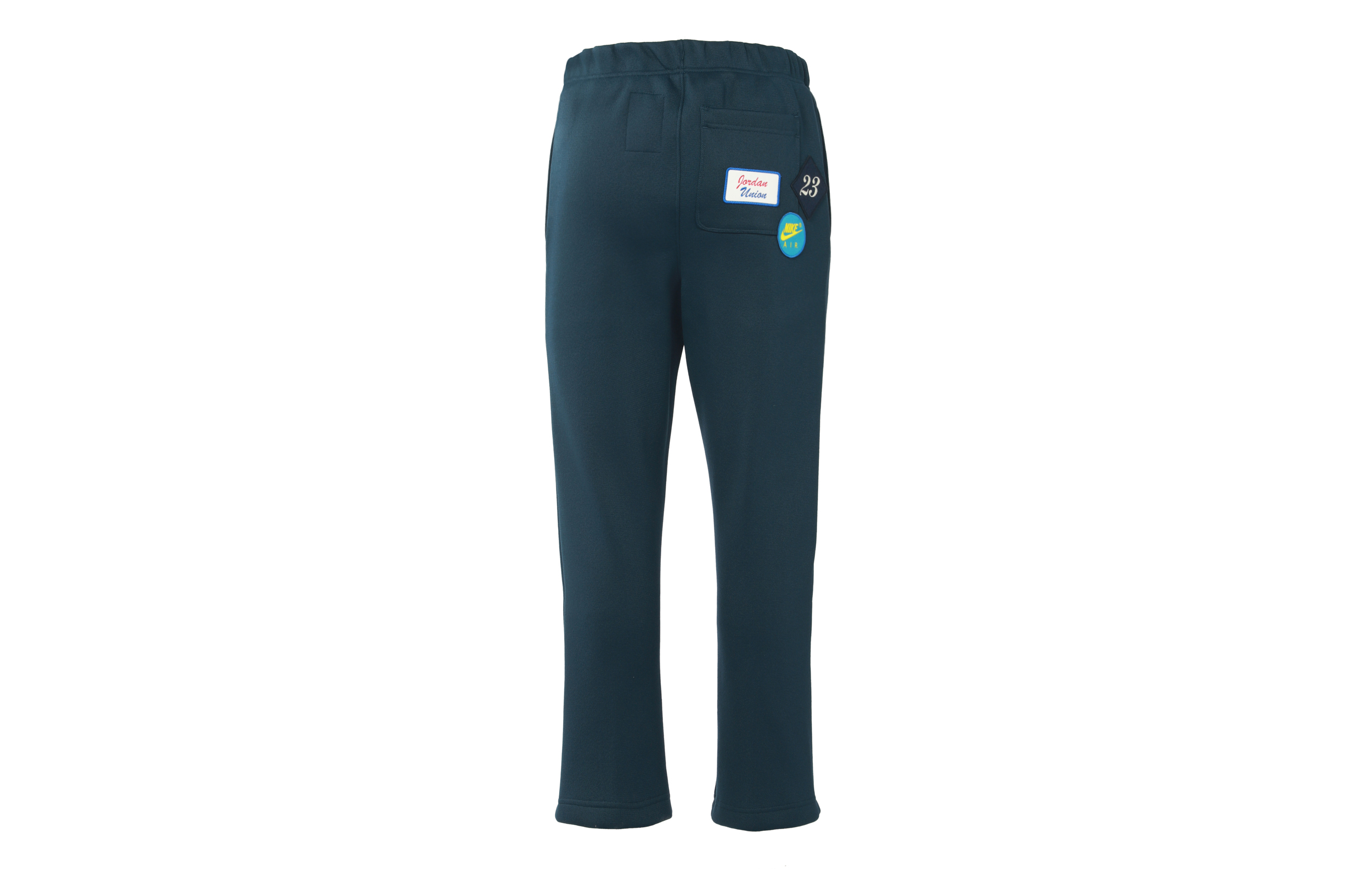 Shop Celana Panjang Sweatpants Jordan x Union LA Navy dengan Logo Bordir. CV1202-454