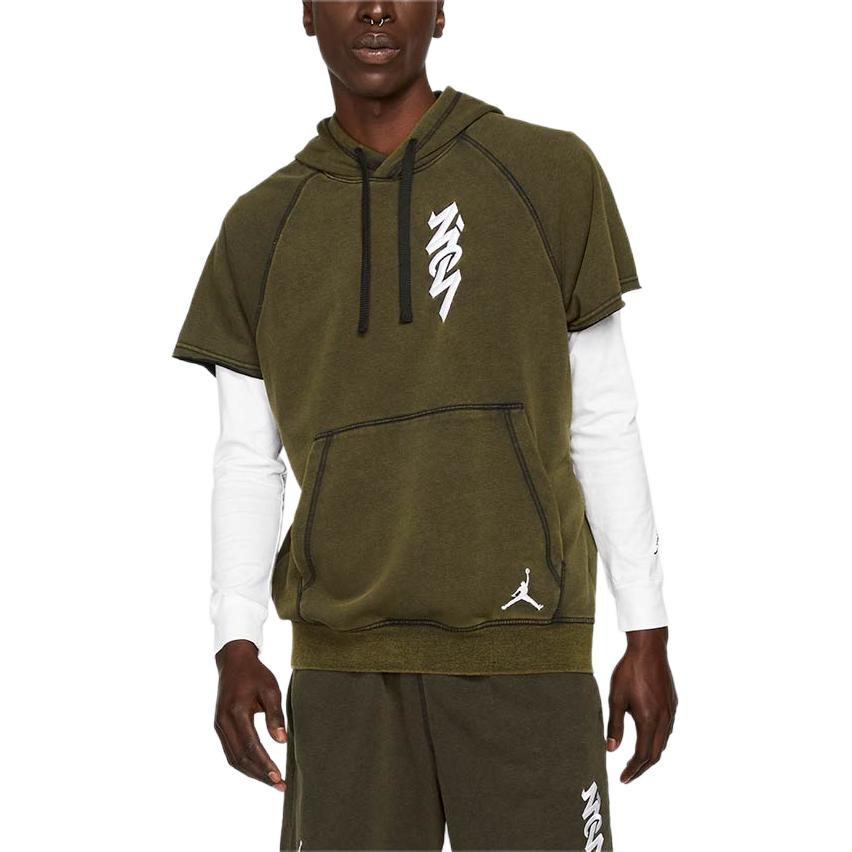 Jordan Zion Dri-Fit Cut-Off Hoodie Green DA9842-010