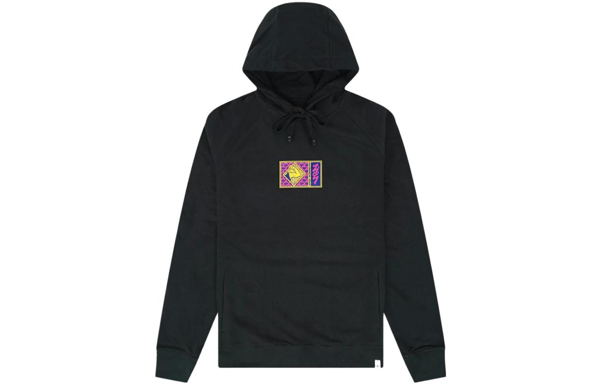 Jordan Zion Printed Graphic Hoodie Black Long Sleeve Pullover DR2100-010