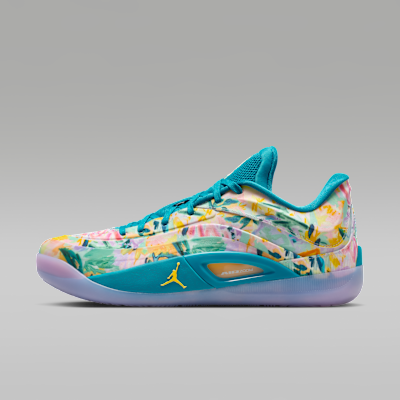 Jordan Zion 4 PF Basketball Shoes Tropical Teal/Lilac Mist/Citron Pulse FD0591-301