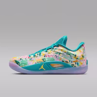 Jordan Zion 4 PF Basketball Shoes Tropical Teal/Lilac Mist/Citron Pulse FD0591-301 Jordan Zion 4 PF Basketball Shoes Tropical Teal/Lilac Mist/Citron Pulse FD0591-301