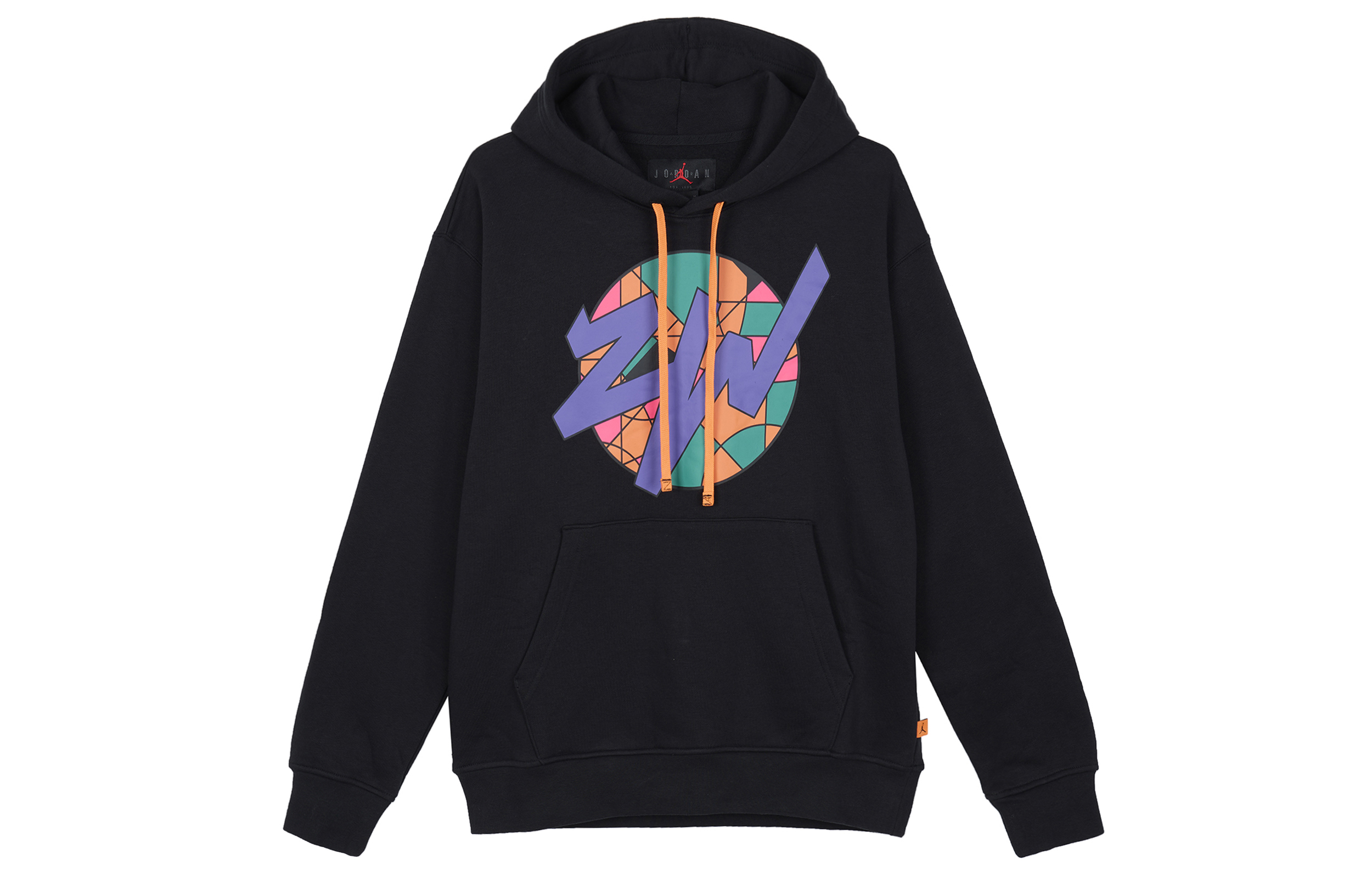 Jordan Zion Graphic Hoodie Black Fleece Casual Sweatshirt FD2391-010