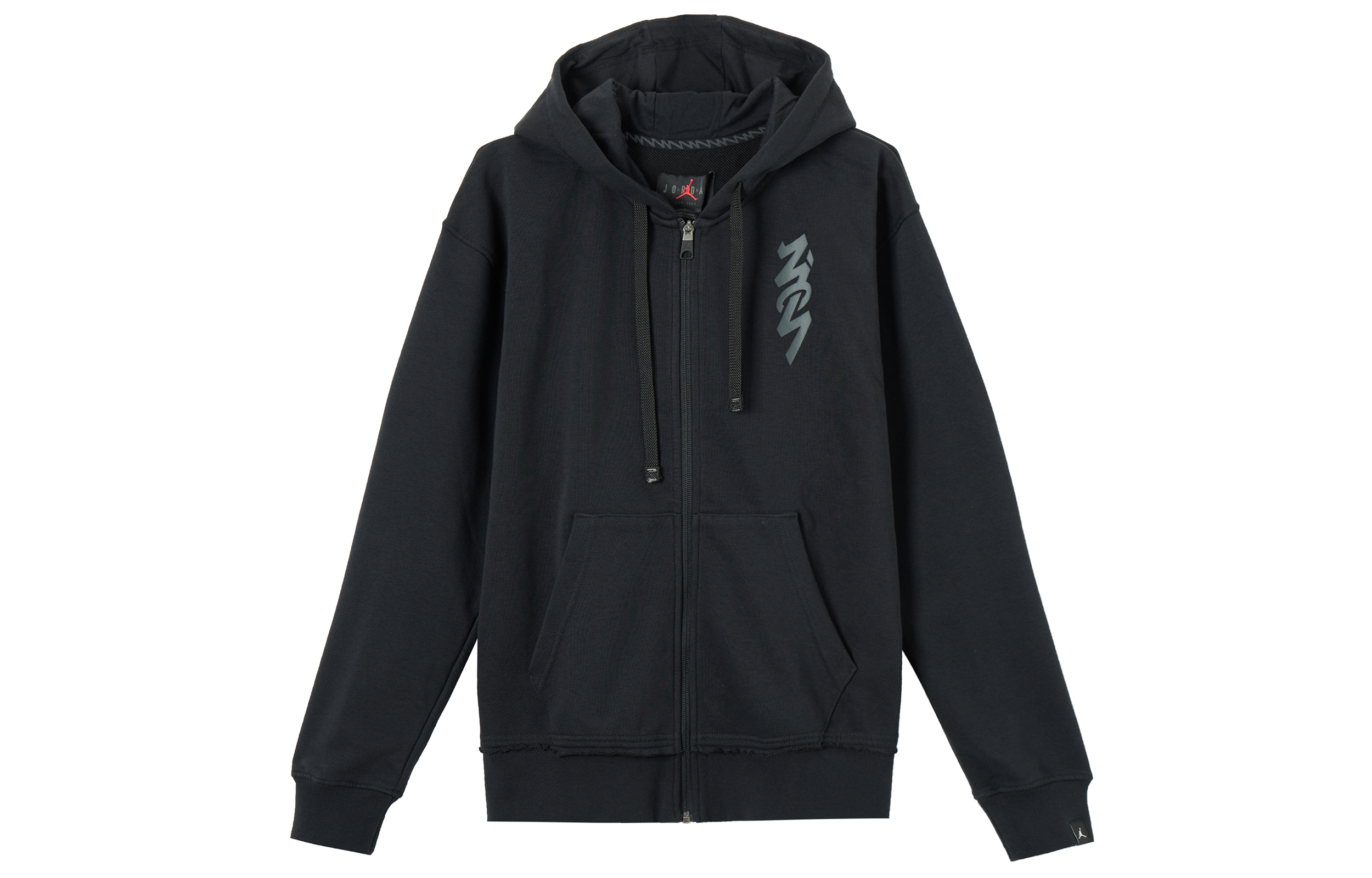 Jordan Zion Letter Graphic Retro Zip-Up Sweatshirt Black DJ5870-010