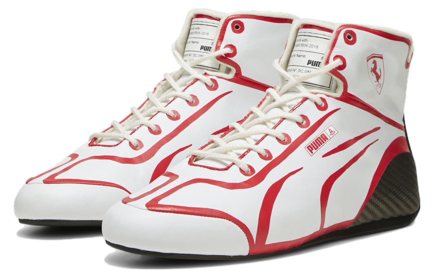 Lookbook SCUDERIA FERRARI x JOSHUA VIDES x PUMA Speedcat 舒適百搭 減震耐磨 高幫 訓練鞋 男款 白色