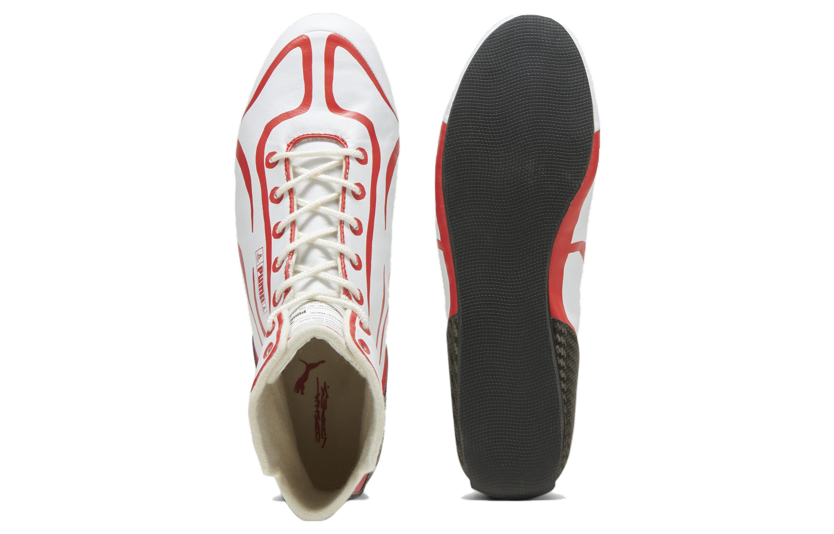 Shop SCUDERIA FERRARI x JOSHUA VIDES x PUMA Speedcat 舒適百搭 減震耐磨 高幫 訓練鞋 男款 白色