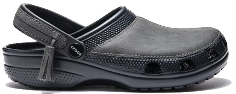 Journal Standard x Crocs Leather Crocs Clog 'Charcoal'