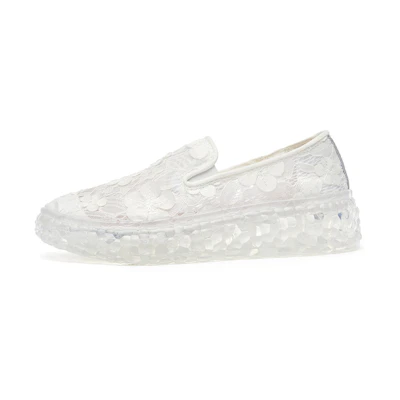 Joy&Mario Loafer 'Hollow Casual Crystal Sole - Cream'