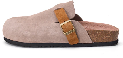 Joy&Mario Retro Suede Buckle Design Slip-On Clogs Comfort Birken Style Shoes 4G7196W Joy&Mario Retro Suede Buckle Design Slip-On Clogs Comfort Birken Style Shoes 4G7196W