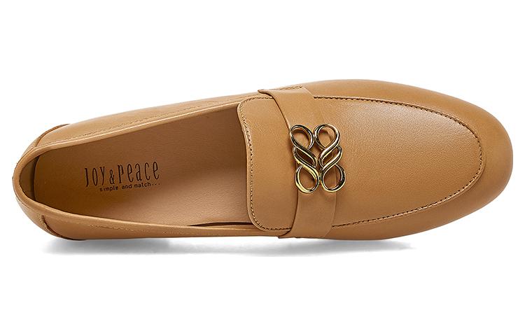 Lookbook Joypeace 女士舒適低跟皮革平底鞋 02023AA3