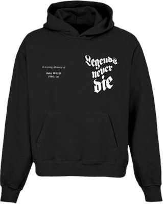 Juice Wrld In Loving Memory Hoodie Black Buy Juice Wrld In Loving Memory Hoodie Black
