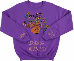 Juice Wrld Legends Never Die Crewneck Sweatshirt Purple Juice Wrld Legends Never Die Crewneck Sweatshirt Purple