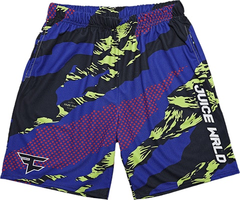 Juice Wrld x Faze Clan Mesh Shorts Multi Buy Juice Wrld x Faze Clan Mesh Shorts Multi