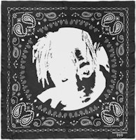 Juice Wrld x Midnight Studios Silhouette Bandana Black Juice Wrld x Midnight Studios Silhouette Bandana Black