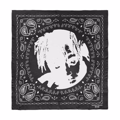 Juice Wrld Midnight Studios Silhouette Bandana Black
