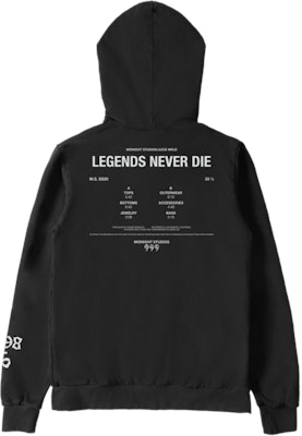 Juice Wrld x Midnight Studios Silhouette Hoodie Black Order Juice Wrld x Midnight Studios Silhouette Hoodie Black