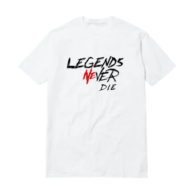 Juice Wrld X Revenge Legends Never Die Tee White