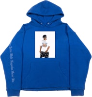 Juice Wrld X Revenge Photo Hoodie Blue Juice Wrld X Revenge Photo Hoodie Blue