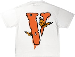 Juice Wrld x Vlone Butterfly T-Shirt White Juice Wrld x Vlone Butterfly T-Shirt White