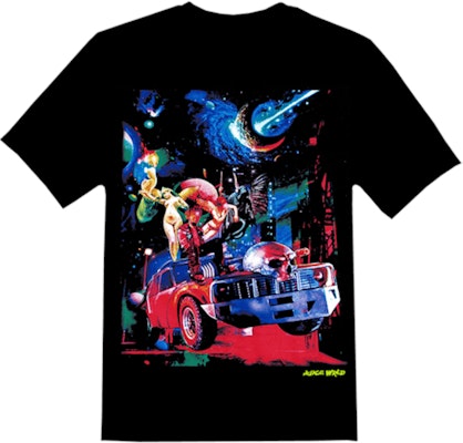 Juice Wrld x Vlone Cosmic Racer T-Shirt Black Order Juice Wrld x Vlone Cosmic Racer T-Shirt Black