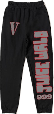 Juice Wrld x Vlone LLJW Sweatpants Black Buy Juice Wrld x Vlone LLJW Sweatpants Black