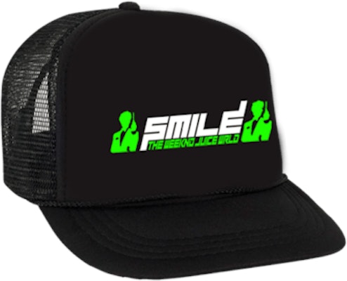 Juice Wrld x XO x Vlone Double Agent Trucker Hat Black Buy Juice Wrld x XO x Vlone Double Agent Trucker Hat Black