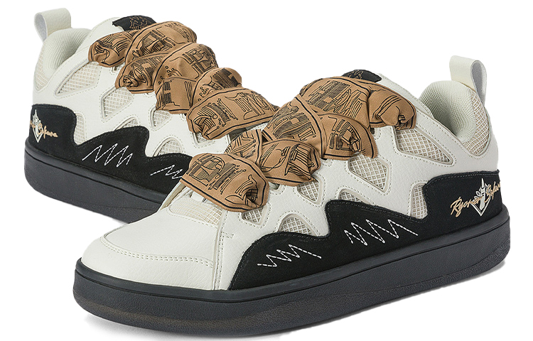 Kappa Jujutsu Kaisen Low Top Sneakers 'Winter White Black' 圖 4