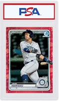 Julio Rodriguez 2020 Bowman Chrome X Red X-Fractor 1/1 #BCP-175 Julio Rodriguez 2020 Bowman Chrome X Red X-Fractor 1/1 #BCP-175