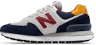 Lookbook Junya Watanabe MAN x New Balance 574 Legacy 'Navy Burgundy' Lelaki. U574LGW1