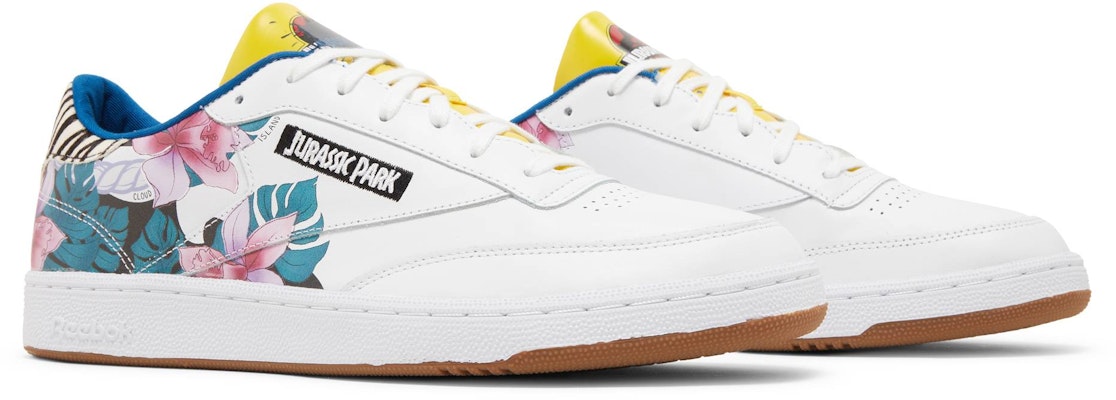 Jurassic Park x Reebok Club C 85 'Dennis Nedry' Sneakers GW0213 Cheap Jurassic Park x Reebok Club C 85 'Dennis Nedry' Sneakers GW0213