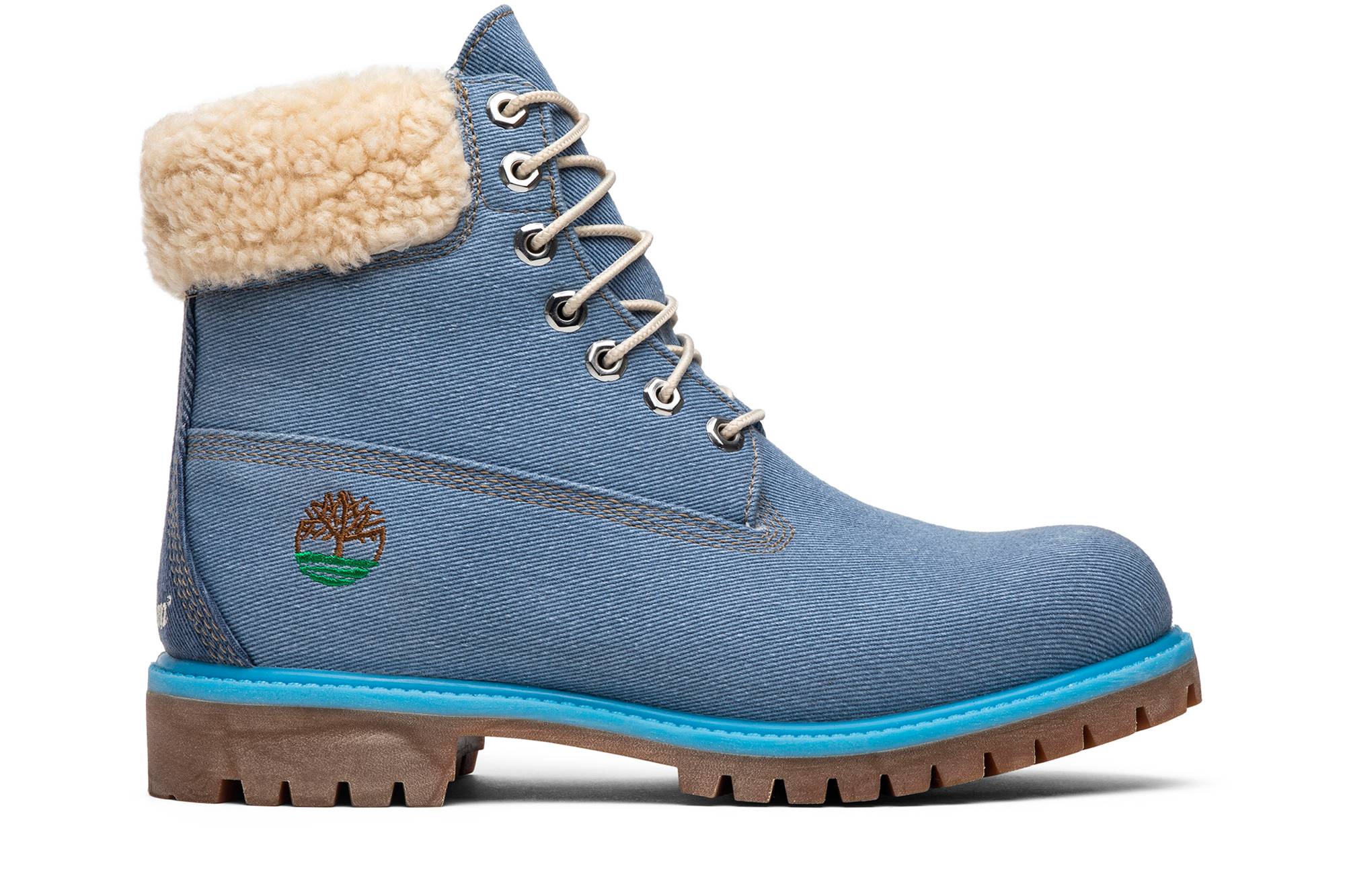 Just Don Timberland 6 Inch Fabric Boot 'Blue'