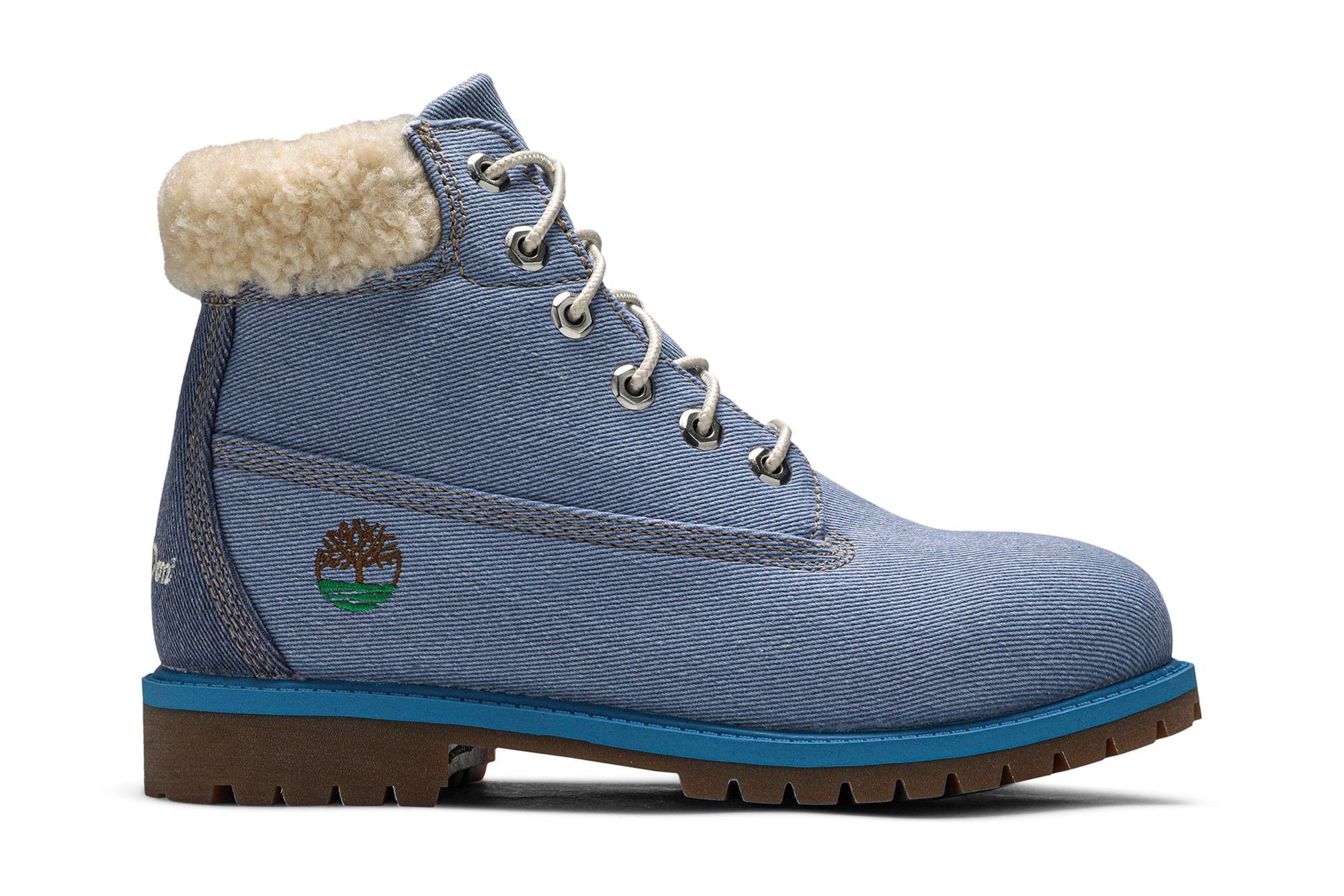(GS) Just Don Timberland 6 Inch Fabric Boot Junior 'Blue'