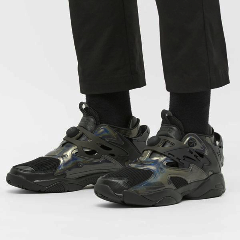 Cheap Juun J x Reebok Pump Court「黑金屬」FZ3890