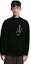 Cheap JW Anderson Sweater Wol Hitam Bermotif Crewneck Pullover. KT0045YN0008-999