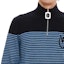 Details for JW Anderson Suéter Tejido Azul a Rayas con Media Cremallera y Cuello Alto. KW0615YN0008-887