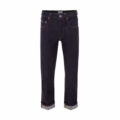JW Anderson Mid-Rise Straight Leg Folded Cuff Casual Jeans TR0071-PG0350-870