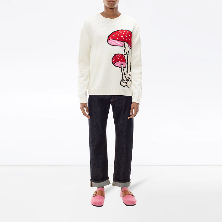 Lookbook JW Anderson Jeans Casual de Tiro Medio Recto con Puños Doblados. TR0071-PG0350-870