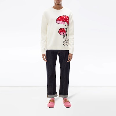 JW Anderson Jeans Casual de Tiro Medio Recto con Puños Doblados. TR0071-PG0350-870 Lookbook JW Anderson Jeans Casual de Tiro Medio Recto con Puños Doblados. TR0071-PG0350-870