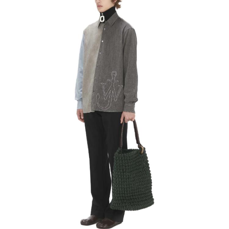 Purchase JW アンダーソン パッチワーク ボタンアップ 長袖シャツ マルチカラー SH0285-PG1462-791