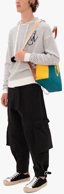 JW Anderson Pom Pom Hoodie Berjalur Kelabu Putih Pullover. KT0011YN0128-002 Purchase JW Anderson Pom Pom Hoodie Berjalur Kelabu Putih Pullover. KT0011YN0128-002