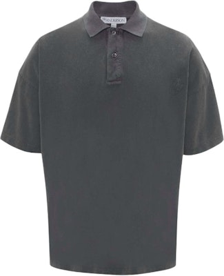 JW Anderson Polo Casual de Manga Corta Color Sólido en Negro Carbón JO0196-PG0960-599 Buy JW Anderson Polo Casual de Manga Corta Color Sólido en Negro Carbón JO0196-PG0960-599