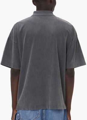 JW Anderson Polo Casual de Manga Corta Color Sólido en Negro Carbón JO0196-PG0960-599 Shop JW Anderson Polo Casual de Manga Corta Color Sólido en Negro Carbón JO0196-PG0960-599