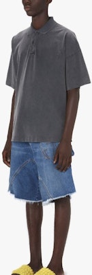 JW Anderson Polo Casual de Manga Corta Color Sólido en Negro Carbón JO0196-PG0960-599 Purchase JW Anderson Polo Casual de Manga Corta Color Sólido en Negro Carbón JO0196-PG0960-599